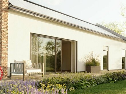 Entdecken Sie Stil und Komfort: Ihr eigener Bungalow mit englischem Giebeldach, perfekt auf Ihrem Grundstück erbaut!