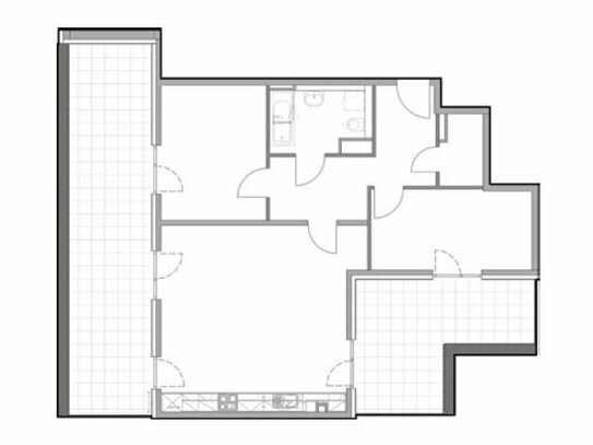 Große 3-Zimmer-Dachgeschosswohnung mit 2 Terrassen - Erstbezug im Neubauobjekt - Bitte alle Hinweise lesen!