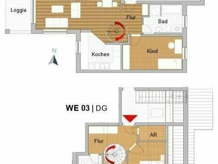 Neubau 3-4 Zimmer-Maisonette-Wohnung im Nürnberger Süden: im Grünen, Klimafreundlich, Top-Ausstattung & KfW 40