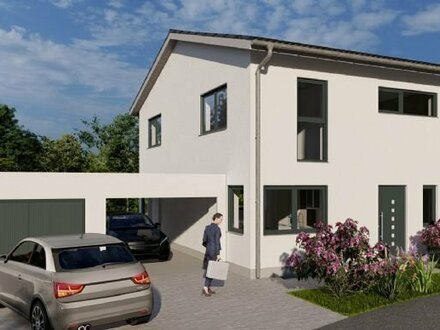 Doppelhaushälfte mit Keller, Einzelgarage und Carport in Pettenreuth inkl. Grundstück