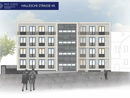Geräumige 3-Zimmer-Terrassenwohnung an der Gartenstadt Nietleben - Neubau - ab Dezember 2023 beziehbar