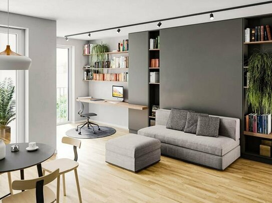 Neubau in Schönefeld: Optimal geschnittene 3-Zimmer-Wohnung mit Südbalkon