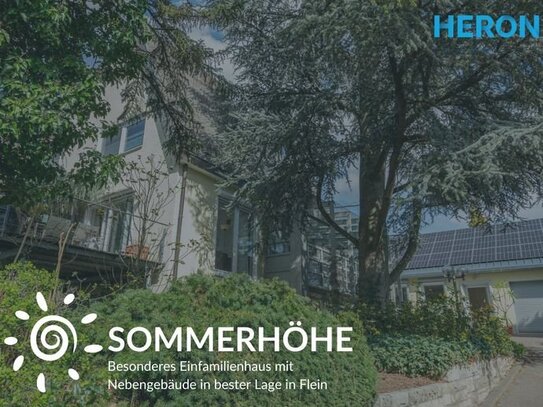 SOMMERHÖHE - Besonderes Einfamilienhaus mit Nebengebäude in bester Lage in Flein