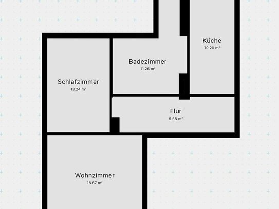 2- Raum Wohnung