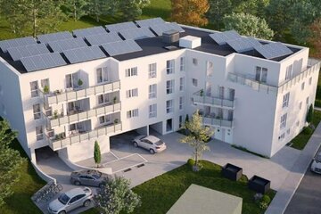 KfW Effizienzhaus 40 mit QNG Zertifikat 2 ZKB Wohnung mit Süd Balkon und Bad mit Fenster BAUBEGINN ERFOLGT