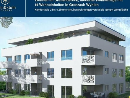 Wohnen im Dreiländereck - moderne Wohnanlage mit 14 Wohneinheiten in Grenzach - Wyhlen