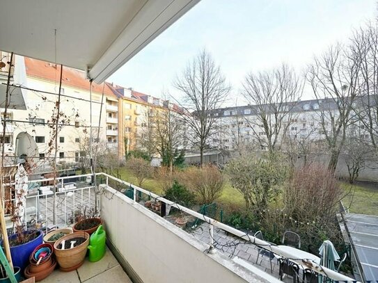 ELVIRA - Sendling, vermietete und großzügige 4-Zimmer-Wohnung mit Balkon und TG-Stellplatz