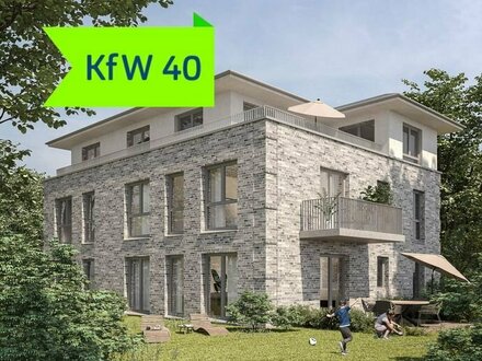 KfW 40 - Single-Penthouse mit Dachterrasse, Aufzug und Außenrollläden