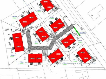 Grundstück für Doppelhäuser (18 DHH/2380 m² Wfl.) - Huntlosen-Großenkneten - Oldenburg 10 Min. Fahrt