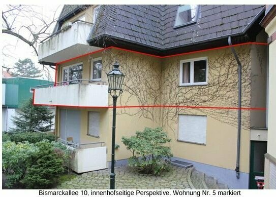 2 Zimmer Balkon in Grunewald