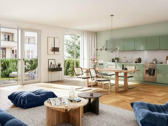Zuhause in Kreuzberg: 4-Zimmer-Wohnung mit 2 Loggien und hochwertiger Ausstattung