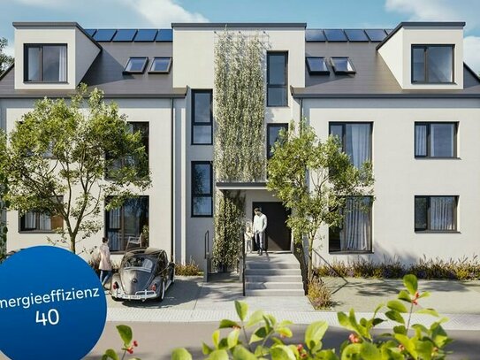 KfW 40-Neubauprojekt: GREEN8 - 2-Zimmerwohnung mit Balkon