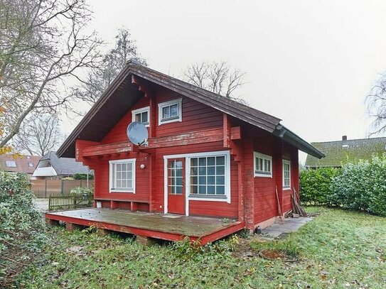 Kleines finnisches Blockhaus im "Ferienhausstil" in sehr guter Lage von Lilienthal