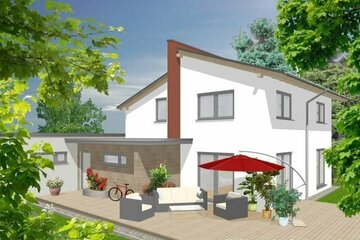 Exclusiv für die moderne Familie - Einfamilienhaus mit versetztem Pultdach inkl. Grundstück