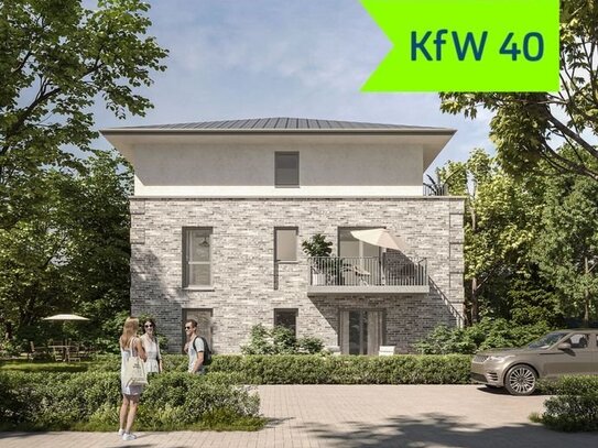 KfW 40 Terrassenwohnung mit Kelleranteil und Außenrollläden