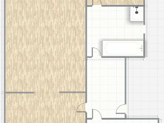 Gepflegte Altbauwohnung TOP 2 - 3-Zi.-Mietwohnung mit Balkon in guter Lage Wandsbek