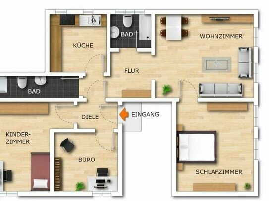 Provisionfrei! 4 Zimmer Wohnung in Herzen von Schwabach zum verkaufen! Ideal als Kapitalanlage oder Eigennutzung!!