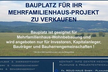 + Bauplatz für ein Hausbauprojekt +