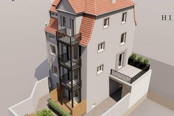 1-Zimmer-Altbauwohnung mit Balkon und Einbauküche in perfekter Lage.