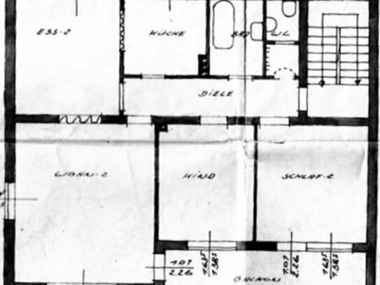 4-Zimmerwohnung in ruhiger Lage und Zentrumsnähe, 113 qm, Garten, Balkon, Garage