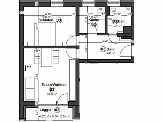 Energetisch Sanierte 2 Zimmerwohnung im Erdgeschoss