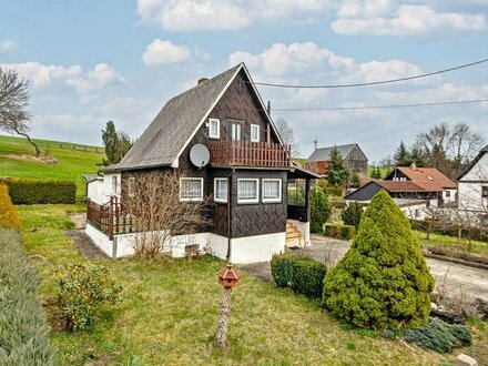 Kleines sonniges Einfamilienhaus im Ortsteil von Dippoldiswalde in idyllischer Lage + Obstgarten + Gewächshaus + Geräte…