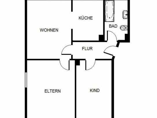 3-Zimmer-Wohnung in Gelsenkirchen Scholven