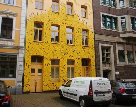 DU-Ruhrort im bekannten "Bananenhaus" modernes komplett möbliertes Apartment