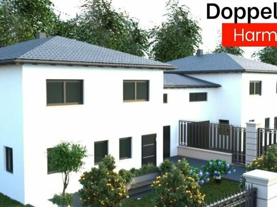 Energiesparendes Fertighaus - Doppelhaus "Harmonie" (inkl. 342m² Grundstück)