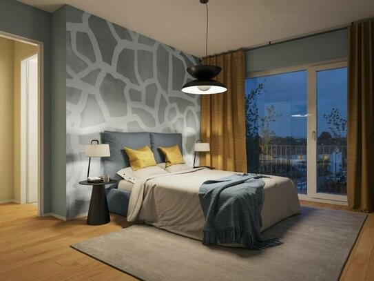 Das Dasein in perfekten Dimensionen: Helle 3-Zimmer-Wohnung mit Süd-Balkon & Dachgarten