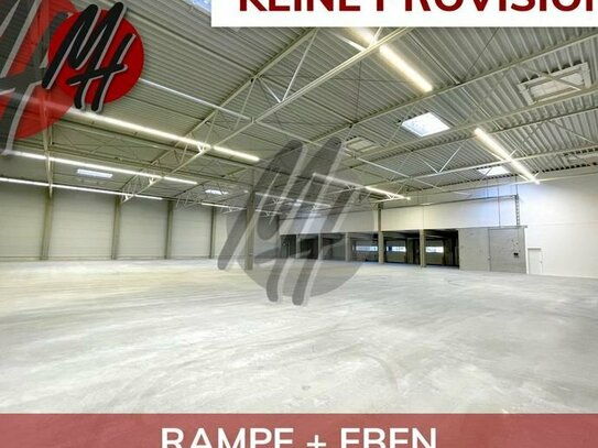 KEINE PROVISION - RAMPE + EBEN - Lagerflächen (1.000 m²) & Büroflächen (100 m²)