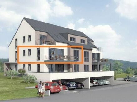 Wasserbilligerbrück: Grenznahes Wohnen im repräsentativen Neubau + WE03 mit 100,87 m² Wfl. + 3 Zimmer und großer Balkon…
