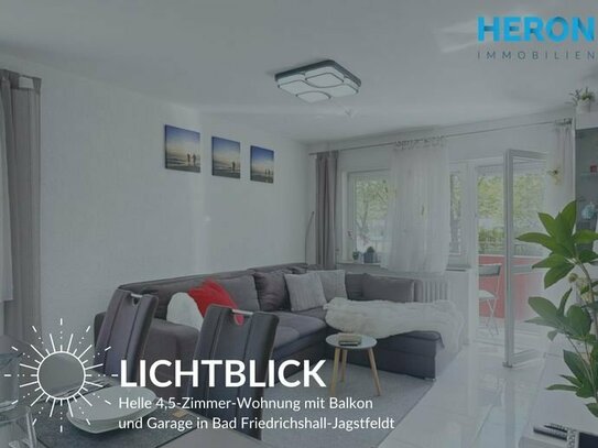 LICHTBLICK - Helle 4,5-Zimmer-Wohnung mit Balkon und Garage in Bad Friedrichshall-Jagstfeld