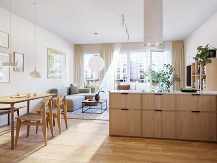 Stilvolle Neubauwohnung in Köln-Ehrenfeld: 3-Zimmer-Wohnung mit Garten