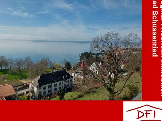 Meersburg unverbauter traumhafter Seeblick, 3-Zimmerwohnung, 117 m² in exkl. Ausstattung, 2 Bäder, EBK, gr. Loggia und…