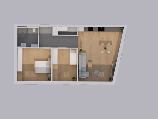 Modern wohnen im Dorfplatzensemble | Wohnung 4