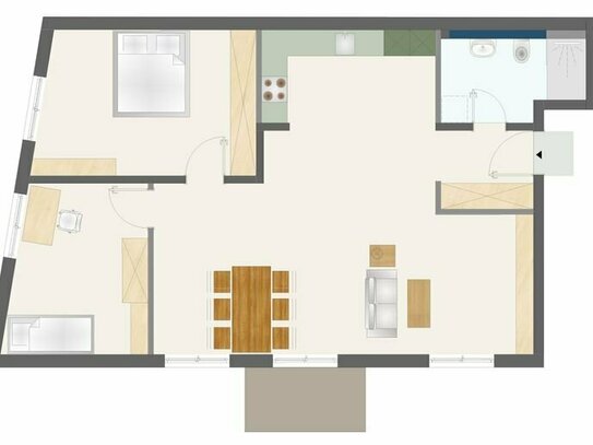 Moderne 3-Zimmer-Wohnung in Kinzig-Nähe, Tiefgarage, Balkon, barrierefrei