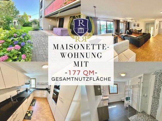 Moderne 4 Zi. EG - Maisonettewohnung mit rd. 177 m² Gesamtnutzfläche und Garten