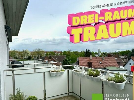 Drei-Raum-Traum! 3-Zimmer-Wohnung in Kornwestheim