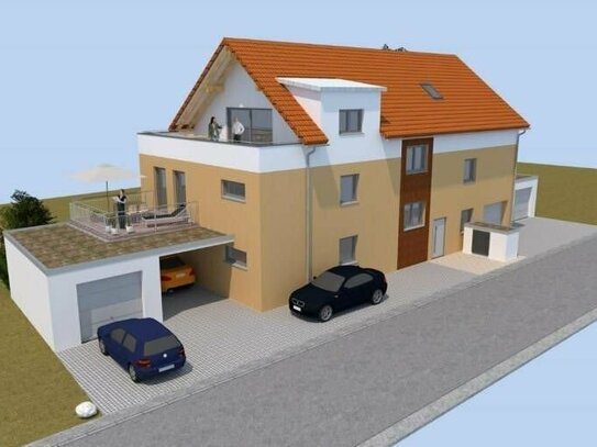 Engstingen: 3-Zimmer-Neubauwohnung im 1.OG eines 4-Familienhauses - Grundrissgestaltung und Ausstattung nach Ihren Wüns…
