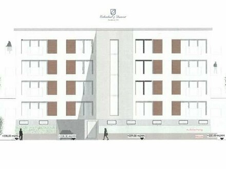 Projektierter Neubau für ein 16-Parteien Mehrfamilienhaus auf dem Winterberg