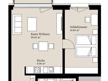 Neuwertige 2 Zimmer Wohnung, schöne Hanglage/ Aussicht (Wolfach, Wohngebiet Hofeckle, Hofbergstraße)