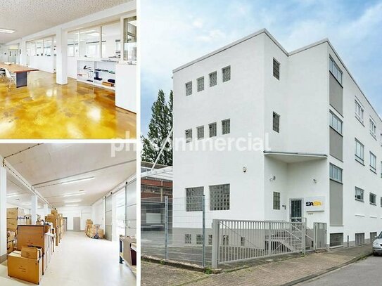 PHI AACHEN - Gepflegtes Bürogebäude mit Lagerhalle und Freifläche in Aachen!
