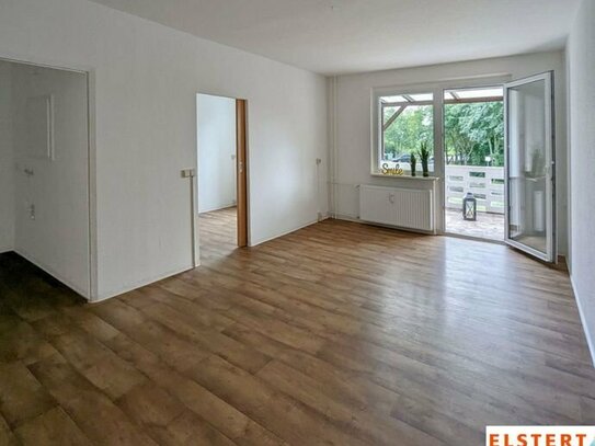 Barrierearme 2-Raum-Wohnung! Wanne und Dusche // Küche mit Fenster // Balkon mit Blick ins Grüne!