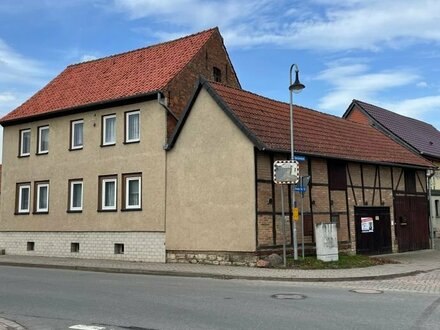 Einfamilienhaus für Handwerker mit Hof und Nebengelass in Schlanstedt bei Halberstadt