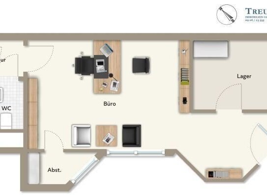 kleines Objekt, gute Rendite: Büro / Ladenfläche in Dillingen