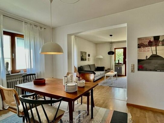 Reserviert: Helle, freundliche 3,5-Zimmer-Wohnung mit großem Balkon, TG-Platz und Gartenblick, frei!