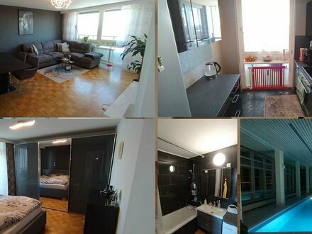 3-Zimmer-Wohnung in München, 2 Balkone, Garagenbox, Schwimmbad und toller Alpenblick -PROVISIONSFREI