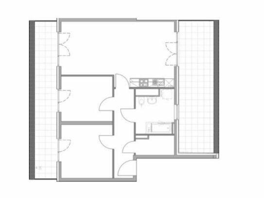 Helle 3-Zimmer-Dachgeschosswohnung mit Terrasse - Erstbezug im Neubauobjekt - Bitte alle Hinweise lesen!