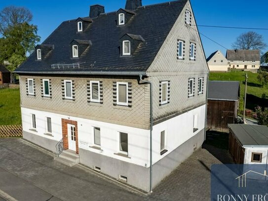 WOW! mega Garten + Dach + Heizung NEU! XXL-Haus/ 3 Familienhaus in Zwönitz, Hormersdorf zu verkaufen